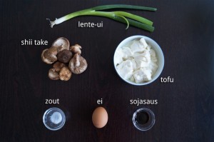 Ingrediënten voor Gestoomde Eieren